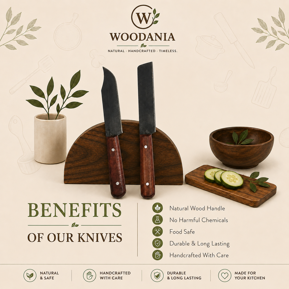 Woodania Wayanad Knife Duo (2pcs)