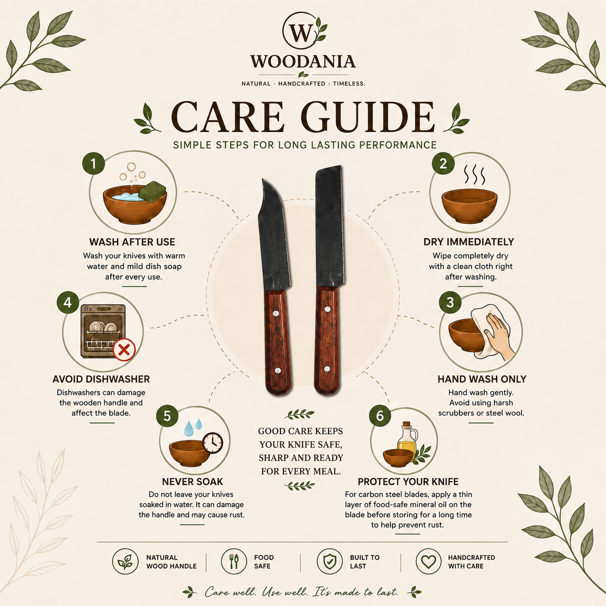 Woodania Wayanad Knife Duo (2pcs)