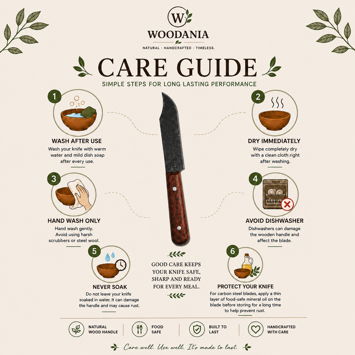 Woodania Wayanad Knife (1pcs)