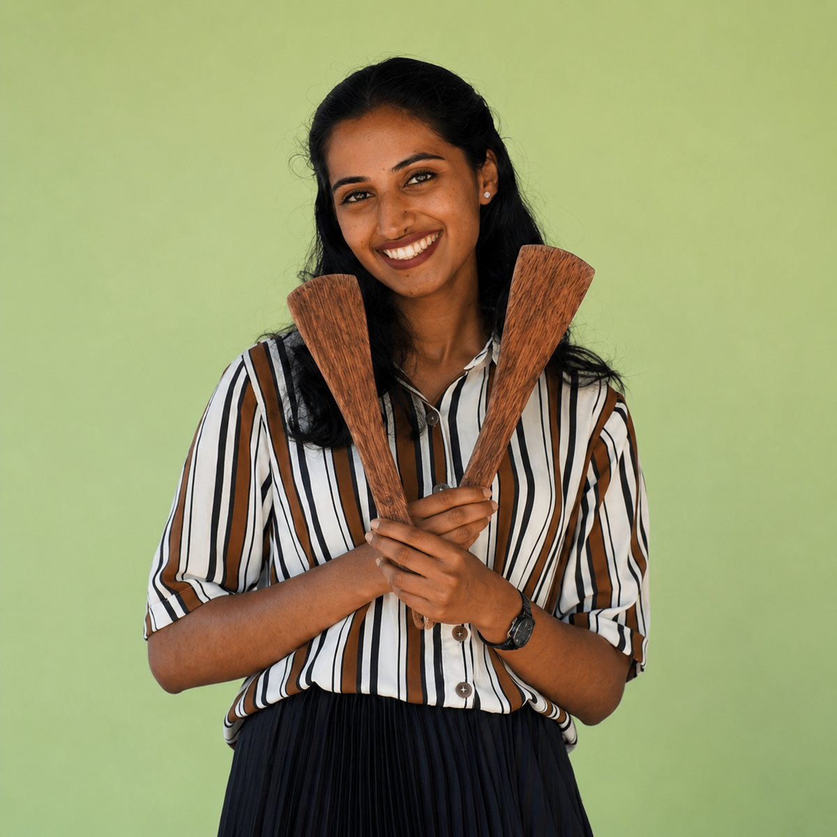 Woodania Malabar 2-Piece Wooden Cooking Set