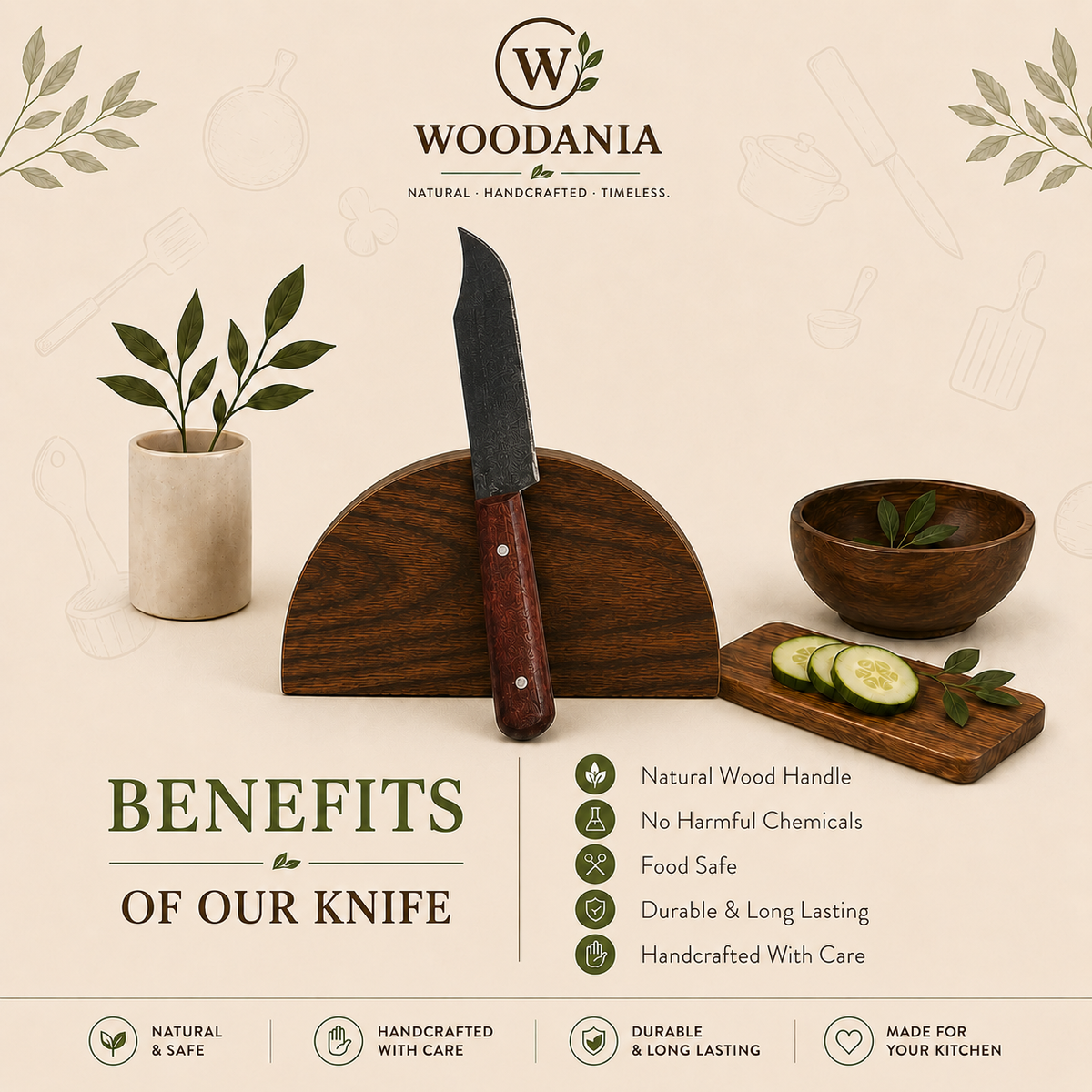 Woodania Wayanad Knife (1pcs)